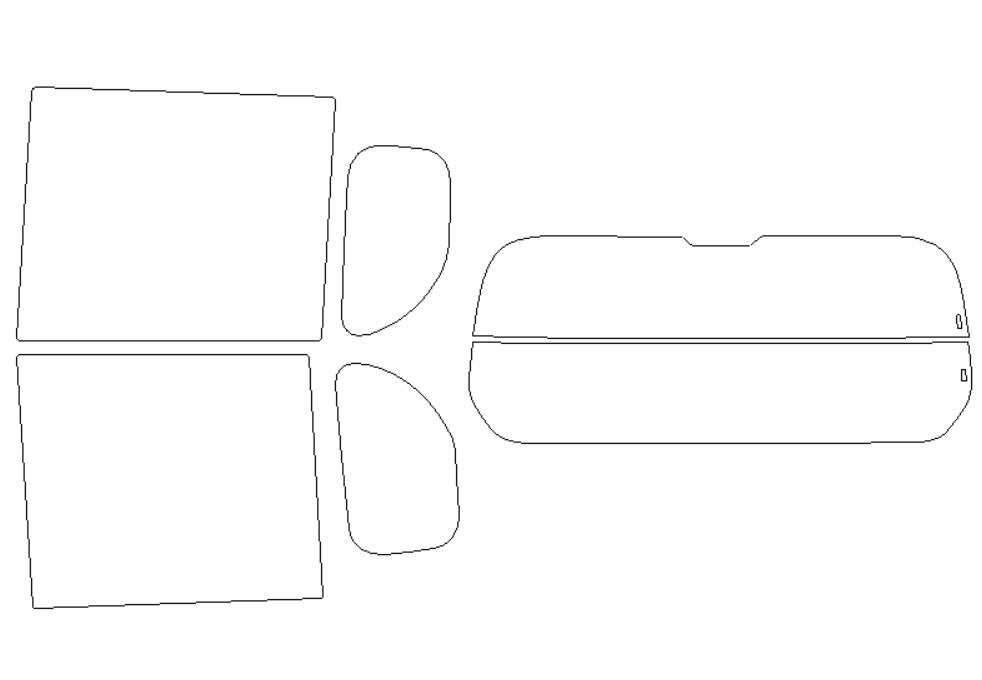 ウインコス カーフィルム カット済み スバル 適合 シフォン　LA650F　2019，7 断熱スモーク 車 スモークフィルム