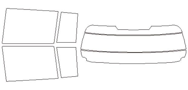 シルフィード カーフィルム カット済み スバル 適合 デックス　M401　H20，11〜 断熱スモーク 車 スモ..