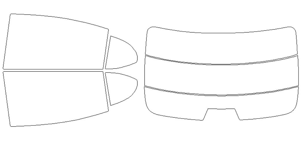 レクサス 適合 ES　AXZH10　H30，10〜 カット済み 色褪せしづらい カーフィルム 車 スモークフィルム UVカット 断熱 遮熱 DIY対応