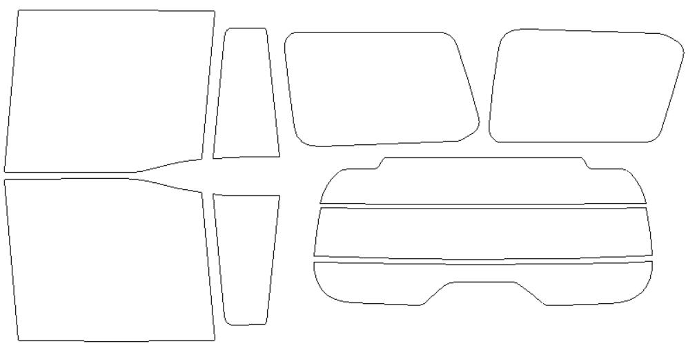 ウインコス カーフィルム カット済み レクサス 適合 GX　VJA252W　R6，6〜 デジタルミラー切り抜きなし 断熱スモーク 車 スモークフィルム