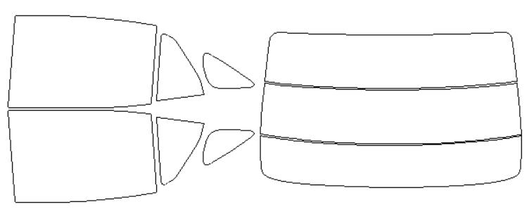 シルフィード カーフィルム カット済み レクサス 適合 LS　GVF50　H29，10〜 断熱スモーク 車 スモークフィルム