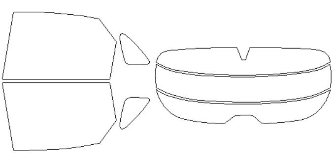 ウインコス カーフィルム カット済み レクサス 適合 NX　AAZH20　PPF　R3，11〜 断熱スモーク 車 スモークフィルム