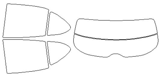 ウインコス カーフィルム カット済み レクサス 適合 UX　MZAA10　H30，11〜 断熱スモーク 車 スモークフィルム