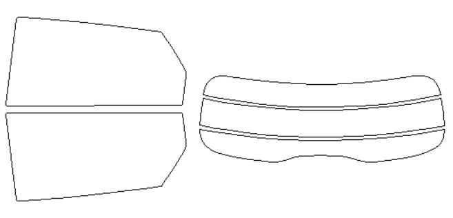 ウインコス カーフィルム カット済み BYD 適合 ドルフィン　DOLPHIN　EM2EXSF　R5，9〜 断熱スモーク 車 スモークフィルム