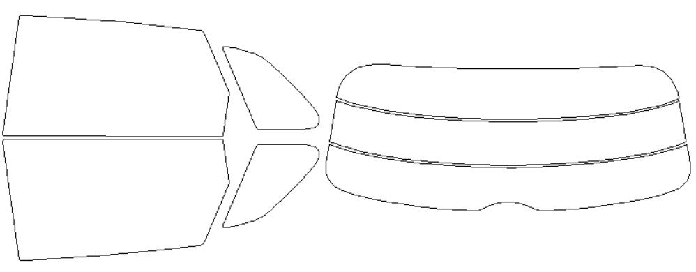 アウディ 適合 A3　5ドア　8VCXS　H25，9〜 カット済み 色褪せしづらい カーフィルム 車 スモークフィルム UVカット 断熱 遮熱 DIY対応