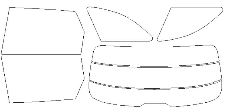 シルフィード カーフィルム カット済み アウディ 適合 A4　アバント（B8）　8KCDH　H20，8〜 断熱スモーク 車 スモークフィルム