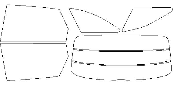 ウインコス カーフィルム カット済み アウディ 適合 A5　アバント　FU20　2024，2 断熱スモーク 車 スモークフィルム