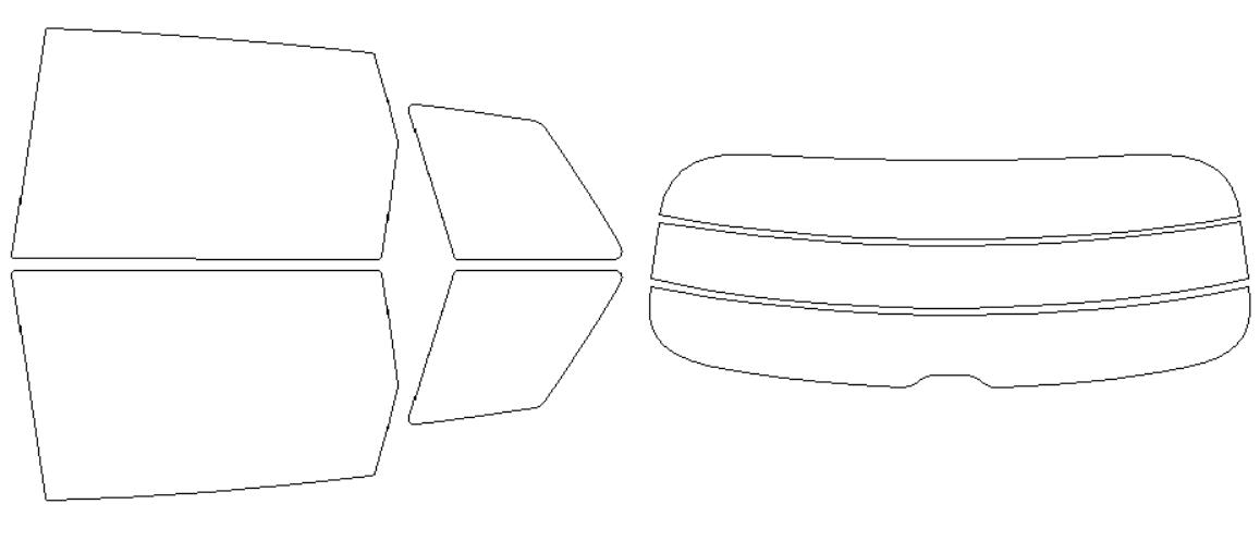 シルフィード カーフィルム カット済み アウディ 適合 Q6　e−tron　GF01S　2025，4 断熱スモーク 車 スモークフィルム