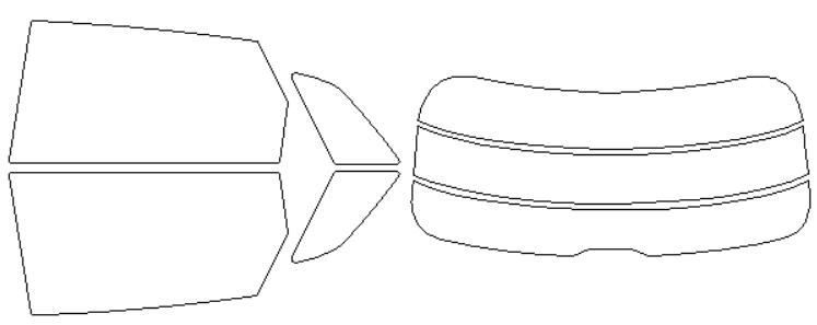 アウディ 適合 Q8　e−tron（イートロン）　GEEDS　R6，3 カット済み 色褪せしづらい カーフィルム 車 スモークフィルム UVカット 断熱 遮熱 DIY対応