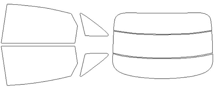 ウインコス カーフィルム カット済み アウディ 適合 Q8　スポーツバック　e−tron（イートロン）　GEEDS　R5，3 断熱スモーク 車 スモークフィルム