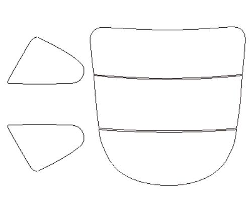 ウインコス カーフィルム カット済み ジャガー 適合 Fタイプ　J608A　H26，4〜 断熱スモーク 車 スモークフィルム
