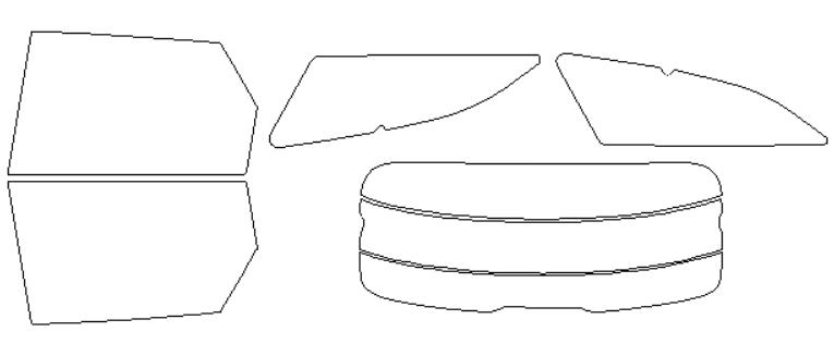 ジャガー 適合 XF　スポーツブレイク　JBS2XC　H29，11〜 カット済み 色褪せしづらい カーフィルム 車 スモークフィルム UVカット 断熱 遮熱 DIY対応