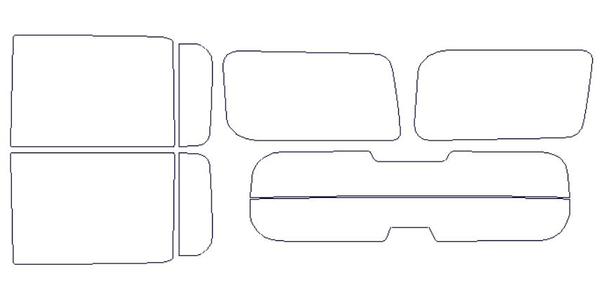 シルフィード カーフィルム カット済み ハマー 適合 H3　H18 断熱スモーク 車 スモークフィルム