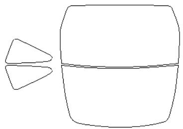シルフィード カーフィルム カット済み フェラーリ 適合 F12　ベルリネッタ　F152　H24，7〜 断熱スモーク 車 スモークフィルム