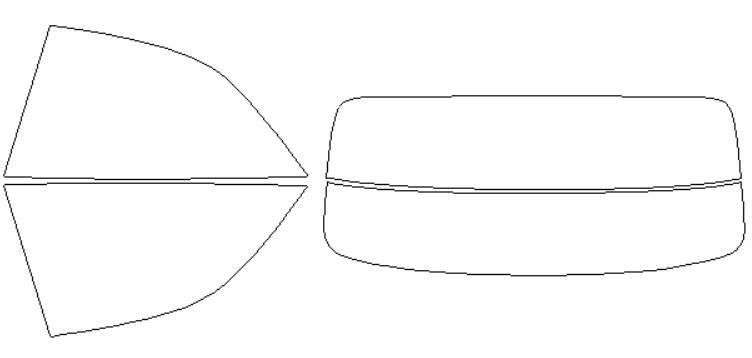 シルフィード カーフィルム カット済み フォルクスワーゲン 適合 ゴルフ　カブリオレ　1KCAVK　H23，10〜 断熱スモーク 車 スモークフィルム