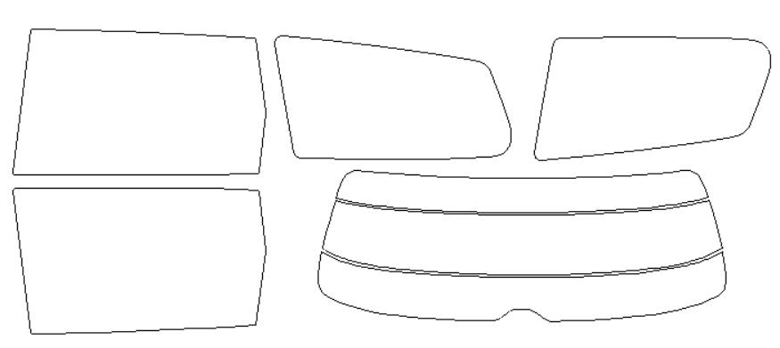 フォルクスワーゲン 適合 パサートヴァリアント　3CCAX　H23，5～ カット済み 色褪せしづらい カーフィルム 車 スモークフィルム UVカット 断熱 遮熱 DIY対応