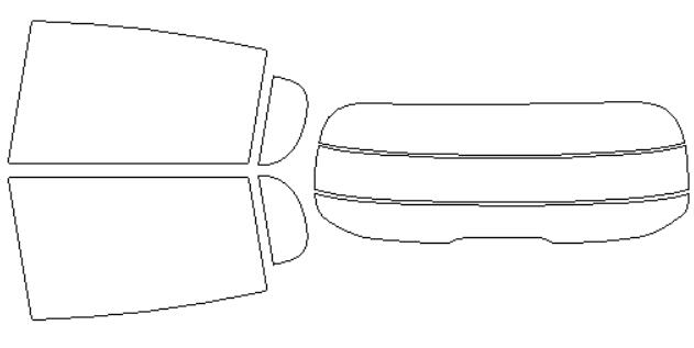 シルフィード カーフィルム カット済み プジョー 適合 308　5ドア　P51HN05　R4，4〜 断熱スモーク 車 スモークフィルム