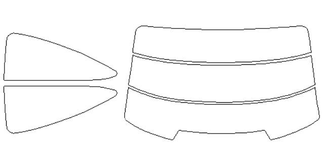 メルセデス・ベンツ 適合 Cクラスクーペ　C204　204347　H23，10～ カット済み 色褪せしづらい カーフィルム 車 スモークフィルム UVカット 断熱 遮熱 DIY対応