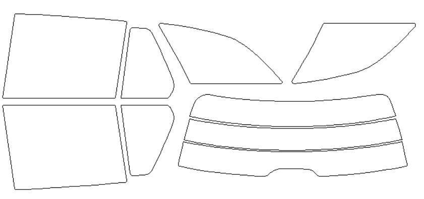 メルセデス・ベンツ 適合 Cクラスワゴン　W205　205240C　H26，10～ カット済み 色褪せしづらい カーフィルム 車 スモークフィルム UVカット 断熱 遮熱 DIY対応