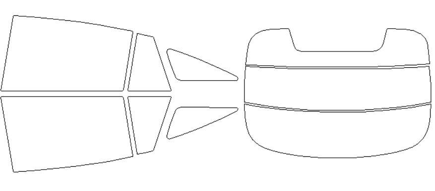 シルフィード カーフィルム カット済み メルセデス・ベンツ 適合 EQS　297123　R4，9〜 断熱スモーク 車 スモークフィルム