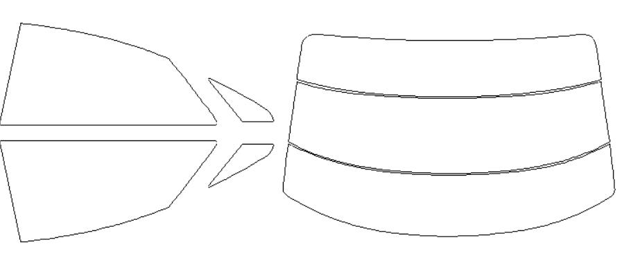 メルセデス・ベンツ 適合 Eクラスクーペ　C207　207356　H21．7～ カット済み 色褪せしづらい カーフィルム 車 スモークフィルム UVカット 断熱 遮熱 DIY対応