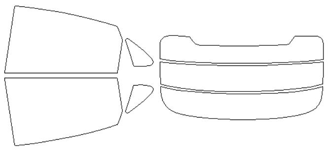 ウインコス カーフィルム カット済み ポルシェ 適合 カイエン　クーペ　E3K30　R1，4〜 断熱スモーク 車 スモークフィルム