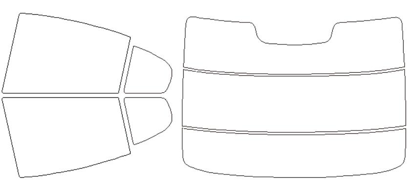 ウインコス カーフィルム カット済み ボルボ 適合 S60　FB4164T　H23，3〜 断熱スモーク 車 スモークフィルム