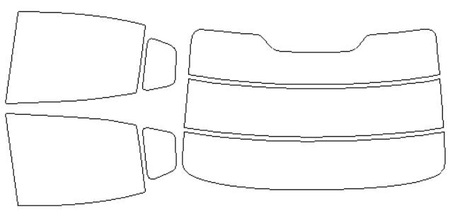 ボルボ 適合 S60　ZB420P 2019，11〜 カット済み 色褪せしづらい カーフィルム 車 スモークフィルム UVカット 断熱 遮熱 DIY対応