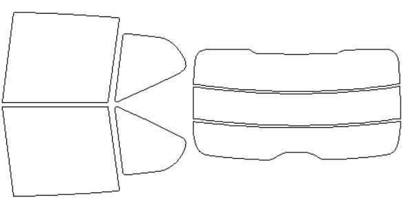 ボルボ 適合 XC40　XB420XC　H30，3〜 カット済み 色褪せしづらい カーフィルム 車 スモークフィルム UVカット 断熱 遮熱 DIY対応