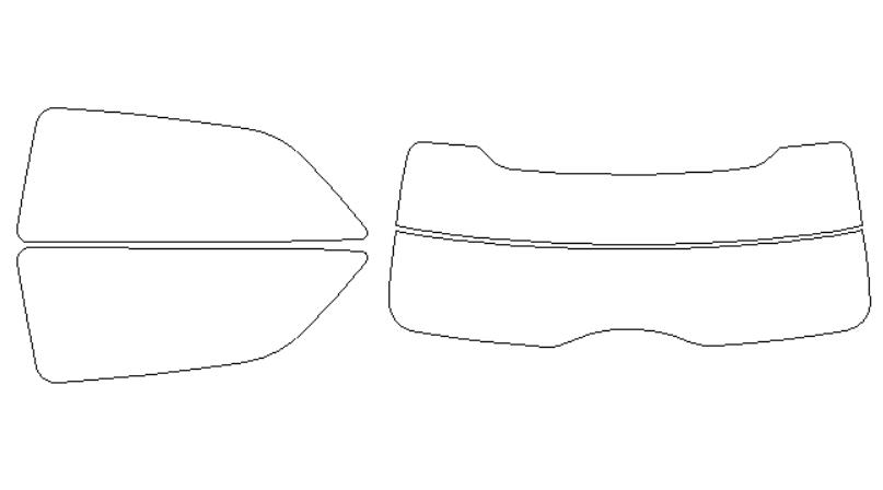 ミニ 適合 ペースマン（R61）　SSJCW　H25，3～ カット済み 色褪せしづらい カーフィルム 車 スモークフィルム UVカット 断熱 遮熱 DIY対応
