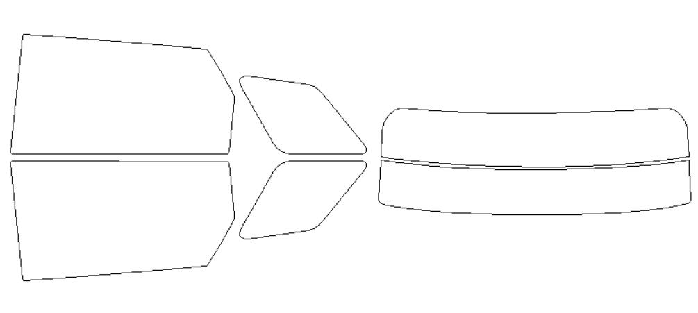 ローバー 適合 イヴォーグ　5ドア　LZ2XA　2019．6～ カット済み 色褪せしづらい カーフィルム 車 スモークフィルム UVカット 断熱 遮熱 DIY対応