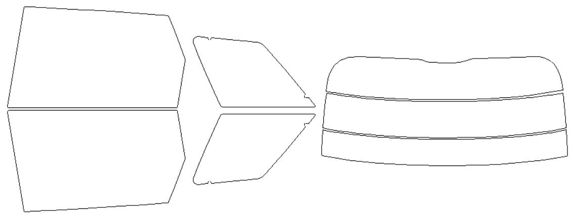 シルフィード カーフィルム カット済み ローバー 適合 レンジローバー　LW3SA　H25，12〜 断熱スモーク 車 スモークフィルム
