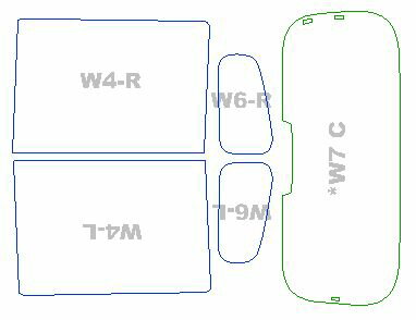 色褪せしづらい カーフィルム ダイハツ ムーヴ キャンバス 【LA800S/LA810S型】 年式 H28.6-H29.8 W7は、熱線端子3個専用です。 カット済み UVカット 紫外線 99％カット スモークフィルム 車フィルム 車ガラスフィルム ウィンドウフィルム