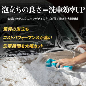 コロナ応援洗車中性カーシャンプー泡DUREZZA500ml