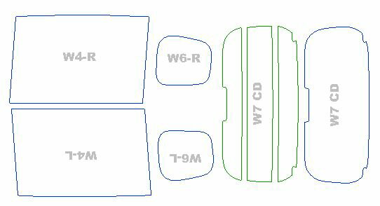 カーフィルム カット済み シルフィード 断熱スモーク トヨタ シエンタ ハイブリッド 【MXPL10G型/MXPL15G型】 年式 R4.8- メーカーオプション（ドライブレコーダー前後方、ETC2.0ユニット）非装着車