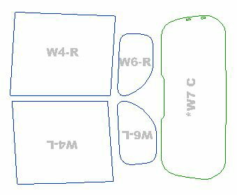 送料無料 カーフィルム カット済み 断熱スモーク スバル シフォン カスタム 【650F型/660F型】 年式 R1.7- ハイマウント大きいタイプ 車用品 バイク用品 車用品 アクセサリー 日除け用品 カーフィルム