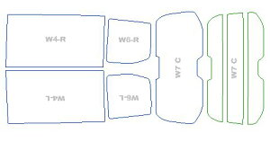 送料無料 カーフィルム カット済み 断熱スモーク ホンダ ステップワゴン(ステップワゴン スパーダ) 【RP6型/RP7型】 年式 R4.5- 車用品 バイク用品 車用品 アクセサリー 日除け用品 カーフィルム