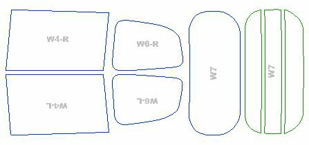 カーフィルム カット済み ウインコス 断熱スモーク トヨタ ヴォクシー ハイブリッド 【ZWR90W型/ZWR95W型】 年式 R4.1- 車検対応 業務用 スモークフィルム ウインドウ フィルム