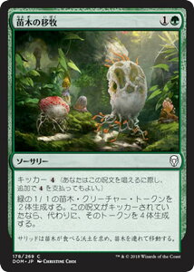 MTG マジック:ザ・ギャザリング 苗木の移牧 コモン ドミナリア DOM MAGIC The Gathering | ギャザ MTG マジック・ザ・ギャザリング 日本語版 ソーサリー 緑