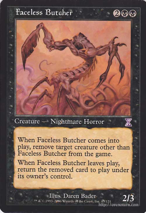 マジック:ザ・ギャザリング 顔なしの解体者 R レア 時のらせん タイムシフト TSB | ギャザ MTG マジック・ザ・ギャザリング 英語版 時のらせんブロック