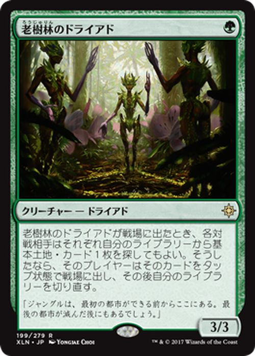 マジック:ザ・ギャザリング 老樹林のドライアド R レア イクサラン XLN | ギャザ MTG マジック・ザ・ギャザリング 日本語版 クリーチャー 緑 イクサラン・ブロック