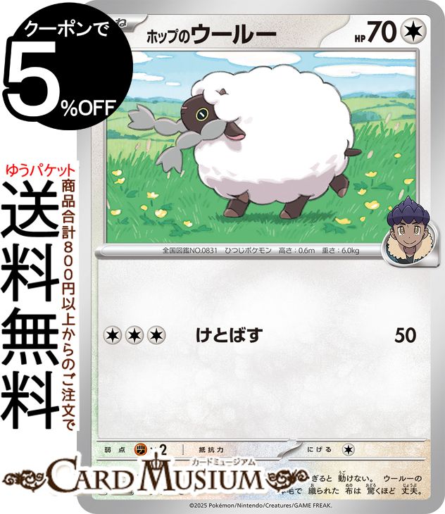 ポケモンカードゲーム ホップのウールー C sv9 拡張パック バトルパートナーズ (085/100) スカーレット&バイオレット Pokemon | ポケモンカード ポケカ ポケットモンスター I 無 たねポケモン