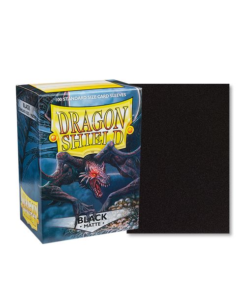 ドラゴンシールド マット スタンダードサイズ ブラック 100枚入り カード スリーブ Dragon Shield Matte Sleeves Standard Size Black