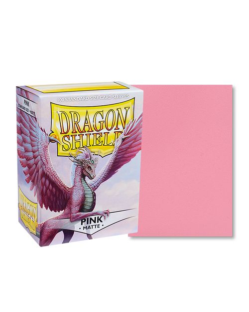 ドラゴンシールド マット スタンダードサイズ ピンク 100枚入り カード スリーブ Dragon Shield Matte Sleeves Standard Size Pink