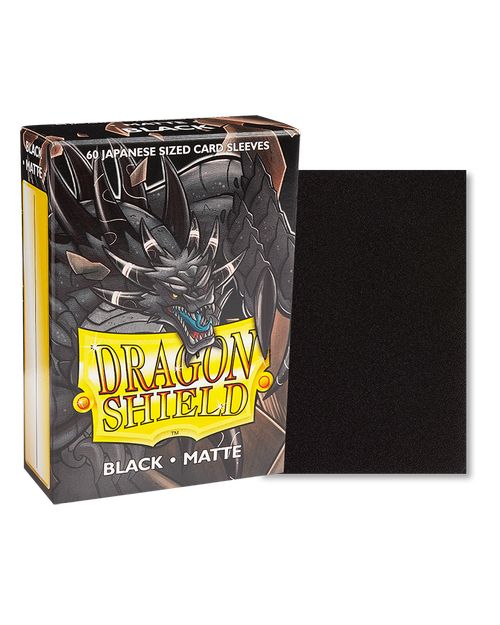 ドラゴンシールド マット ジャパニーズサイズ ブラック 60枚入り カード スリーブ Dragon Shield Matte Sleeves Japanese Size Black