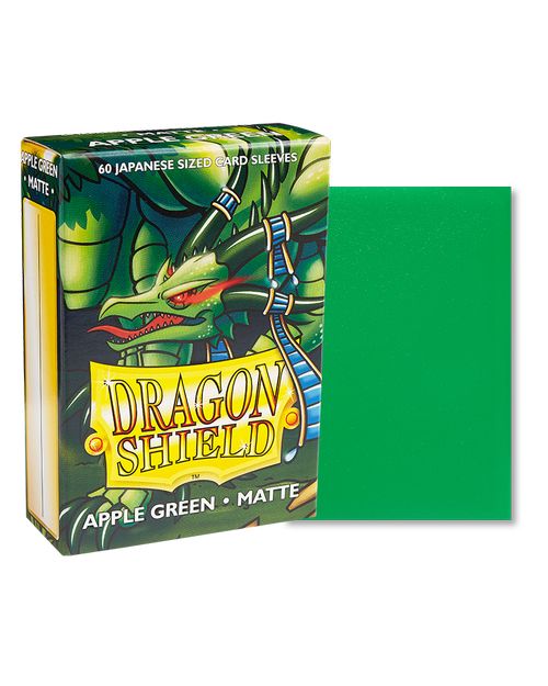 ドラゴンシールド マット ジャパニーズサイズ アップルグリーン 60枚入り カード スリーブ Dragon Shield Matte Sleeves Japanese Size Apple Green