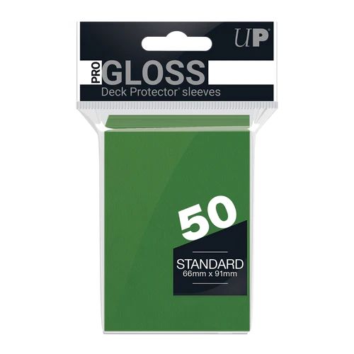 ウルトラプロ ソリッドデッキプロテクター 通常サイズ グリーン50枚入り カード スリーブ UltraPro Gloss Standard Deck Protector Sleeves Green