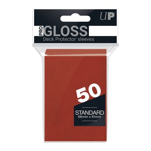 ウルトラプロ ソリッドデッキプロテクター 通常サイズ レッド50枚入り カード スリーブ UltraPro Gloss Standard Deck Protector Sleeves Red