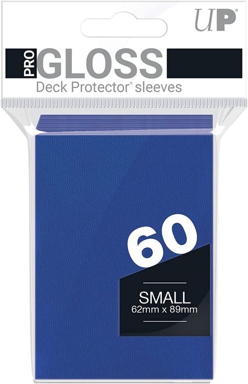 ウルトラプロ ソリッドデッキプロテクター 小型サイズ ブルー 60枚入り カード スリーブ UltraPro Gloss Small Deck Protector Sleeves Blue