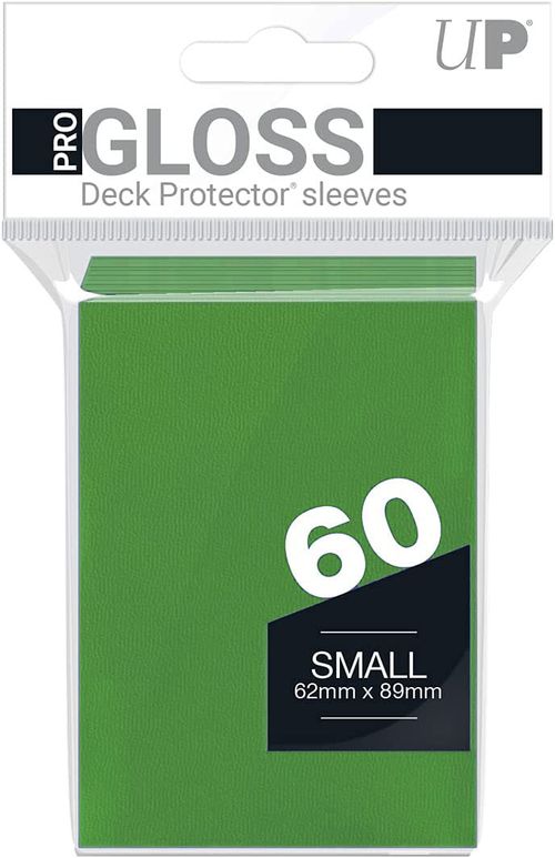 ウルトラプロ ソリッドデッキプロテクター 小型サイズ グリーン 60枚入り カード スリーブ UltraPro Gloss Small Deck Protector Sleeves Green
